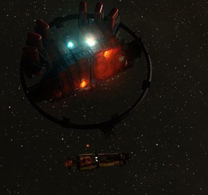 Space station and spaceship